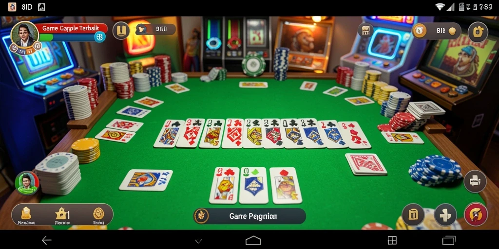 Gameplay seru Gaple di aplikasi 8ID.