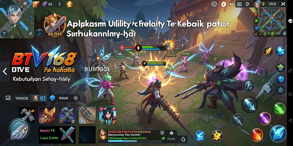 Screenshot utama BTV168 yang memperlihatkan antarmuka pengguna yang intuitif.