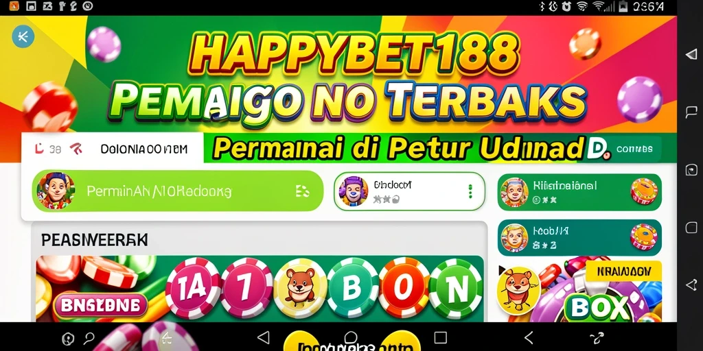 Screenshot gameplay Bingo dari aplikasi HAPPYBET188.