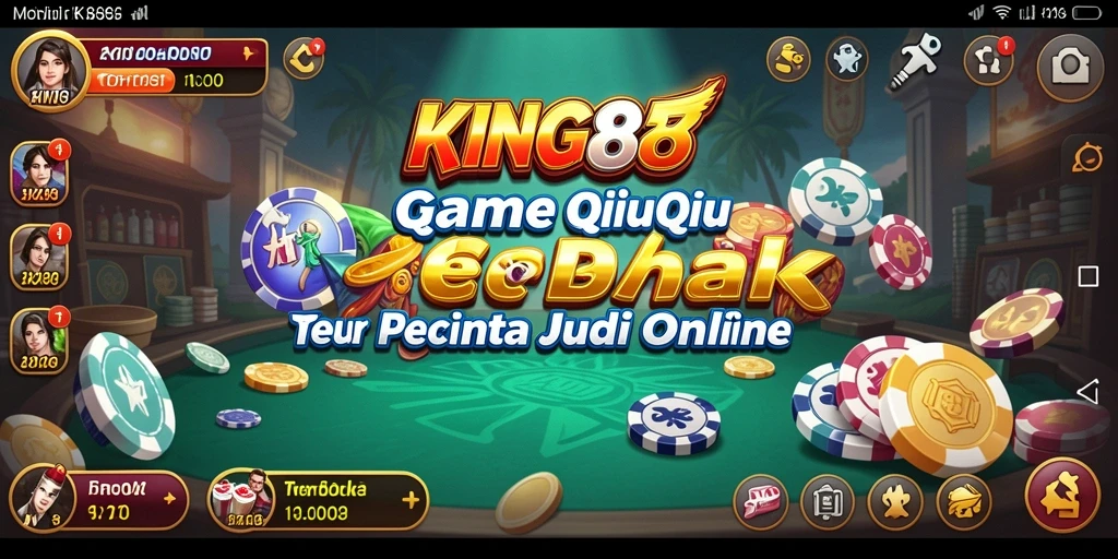Tampilan gameplay KING88 dengan aksi seru permainan QiuQiu.