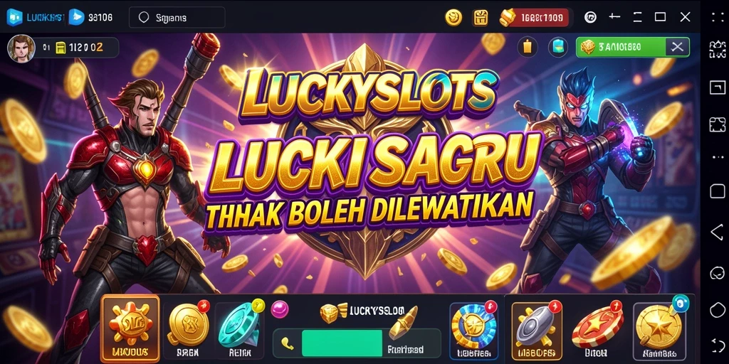 Tampilan gameplay action LUCKYSLOTS yang mendebarkan dan penuh tantangan.