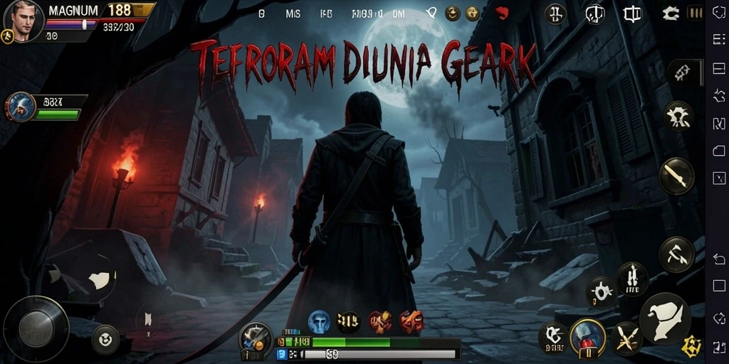 Gameplay menegangkan dari MAGNUM188 saat menjelajahi kegelapan.