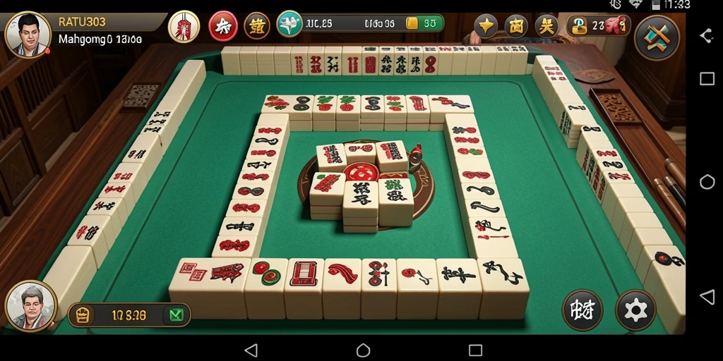 Tampilan menarik dari gameplay Mahjong di RATU303.