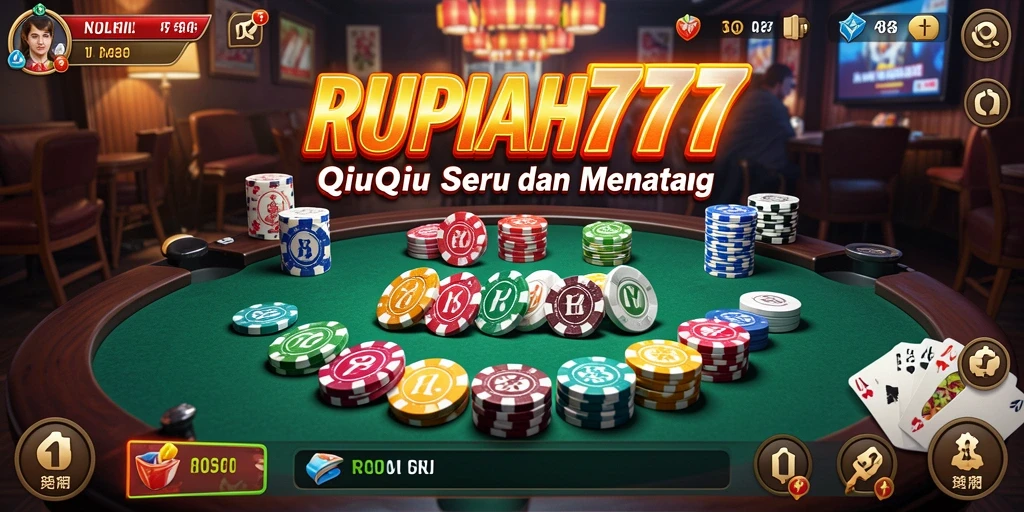 Tampilan gameplay seru dalam RUPIAH777 bermain QiuQiu.