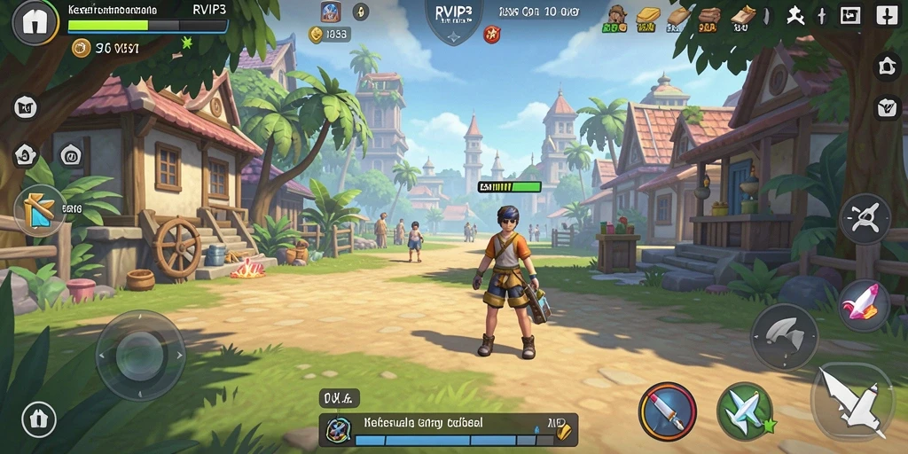 Tampilan utama gameplay RVIP3 yang seru dan menghibur.